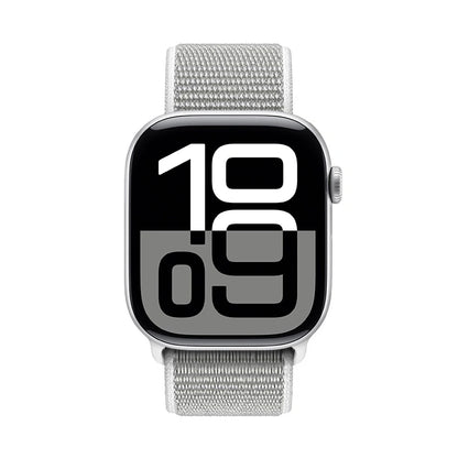 Crong Nylon - sportinė apyrankė, skirta „Apple Watch“ 38/40/41/42 mm (sidabro pilka)