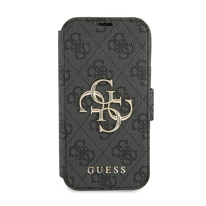 Guess Booktype 4G Big Metal Logo – dėklas, skirtas iPhone 13 Pro (pilkas)