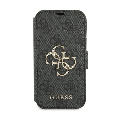 Guess Booktype 4G Big Metal Logo – dėklas, skirtas iPhone 13 Pro (pilkas)