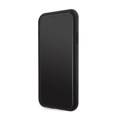 Guess GCube juostelės MagSafe – dėklas „iPhone 11“ (juodas)