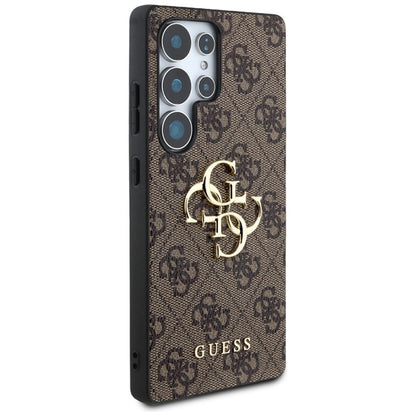 Guess Big 4G Logo Classic Logo - dėklas skirtas Samsung Galaxy S25 Ultra (rudas)