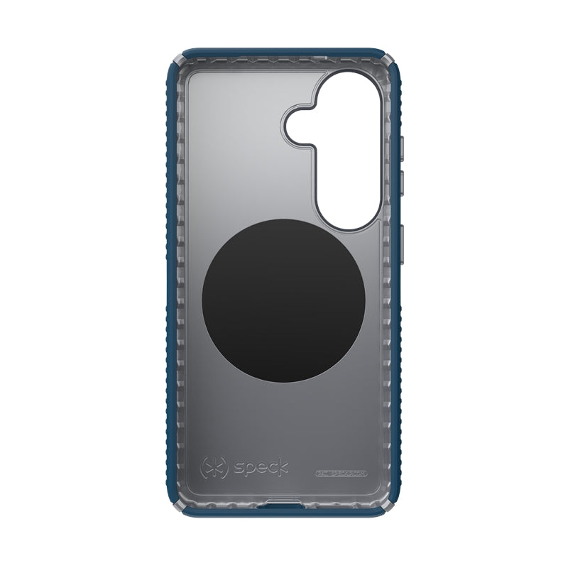 Speck Presidio2 Grip Magnet - Samsung Galaxy S26 MagSafe dėklas (Deep Sea/Silver Metallic/Spell Blue)