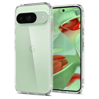 Spigen Ultra Hybrid – dėklas, skirtas Google Pixel 9 / 9 Pro (visiškai skaidrus)