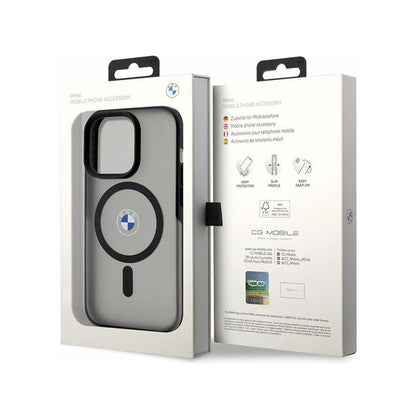 BMW Signature MagSafe – dėklas, skirtas iPhone 14 Pro (juodas)