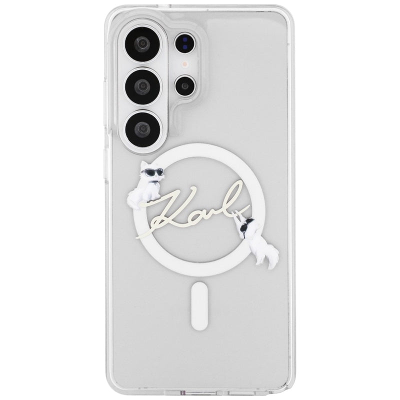 Karl Lagerfeld IML KC Script MagSafe - Samsung Galaxy S26 Ultra dėklas (Skaidrus)