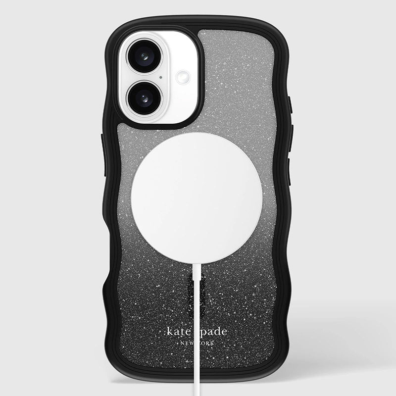 Kate Spade New York Wavy MagSafe – dėklas iPhone 16 (Nightfall)
