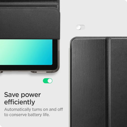Spigen Smart Fold – dėklas, skirtas Samsung Galaxy Tab A11+ / A9+ (juodos spalvos)