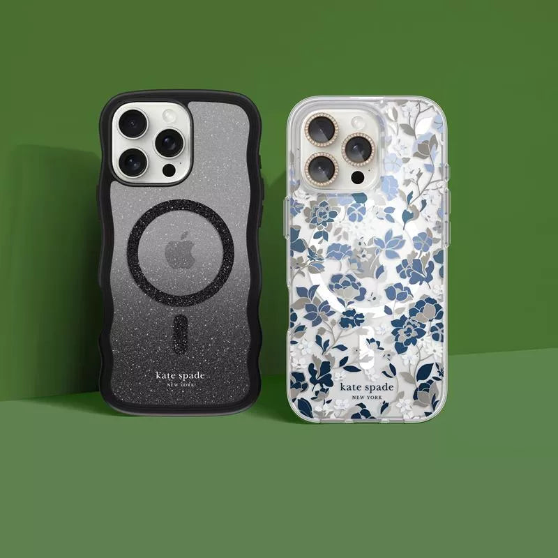 Kate Spade New York Protective Gems MagSafe – Dėklas iPhone 16 Pro (Flowerbed Blue)