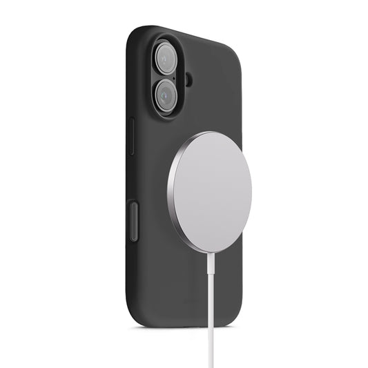 Crong Spalvotas magnetinis dėklas MagSafe iPhone 17 (juodas)