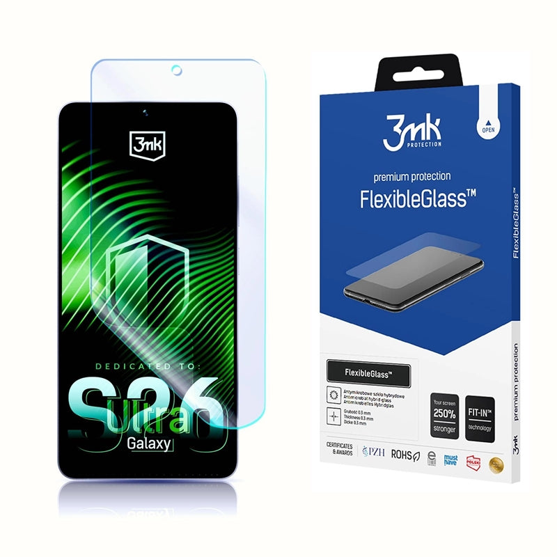 3mk FlexibleGlass – Hibridinis stiklas, skirtas Samsung Galaxy S26 Ultra