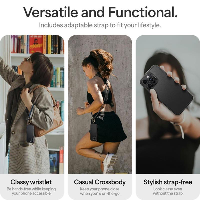 Spigen Cyrill Kajuk Classic Charm Mag MagSafe – dėklas, skirtas „iPhone 16 Pro Max“ (juodas)