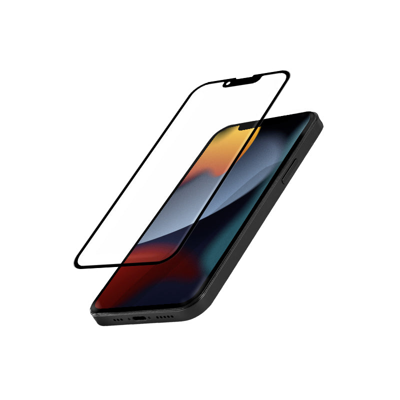 Crong Anti-Bakterinis 3D Armor Glass – 9H grūdintas stiklas visam ekranui iPhone 14 Plus / iPhone 13 Pro Max + montavimo rėmelis