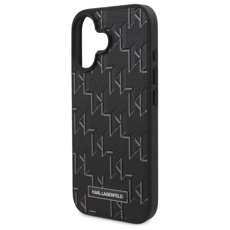 Karl Lagerfeld Hot Stamp MagSafe – Dėklas iPhone 16 (juodas)