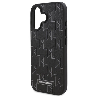 Karl Lagerfeld Hot Stamp MagSafe – Dėklas iPhone 16 (juodas)