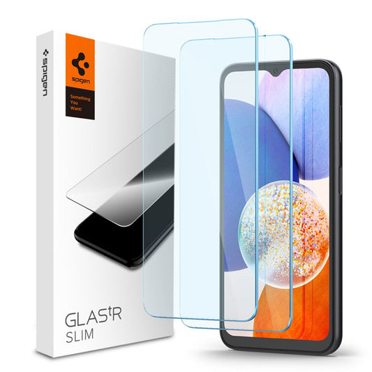 Spigen Glas.TR Slim 2 vnt. pakuotė - Grūdintas stiklas, skirtas Samsung Galaxy A15 4/5G / A25 5G / M15 5G (2 vnt.)
