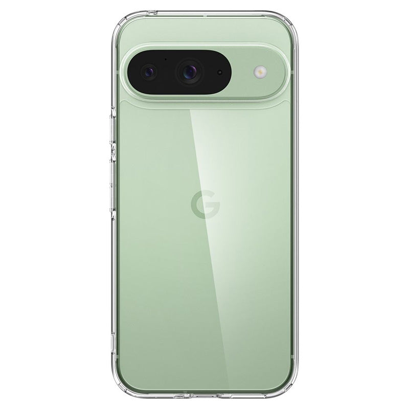 Spigen Ultra Hybrid – dėklas, skirtas Google Pixel 9 / 9 Pro (visiškai skaidrus)
