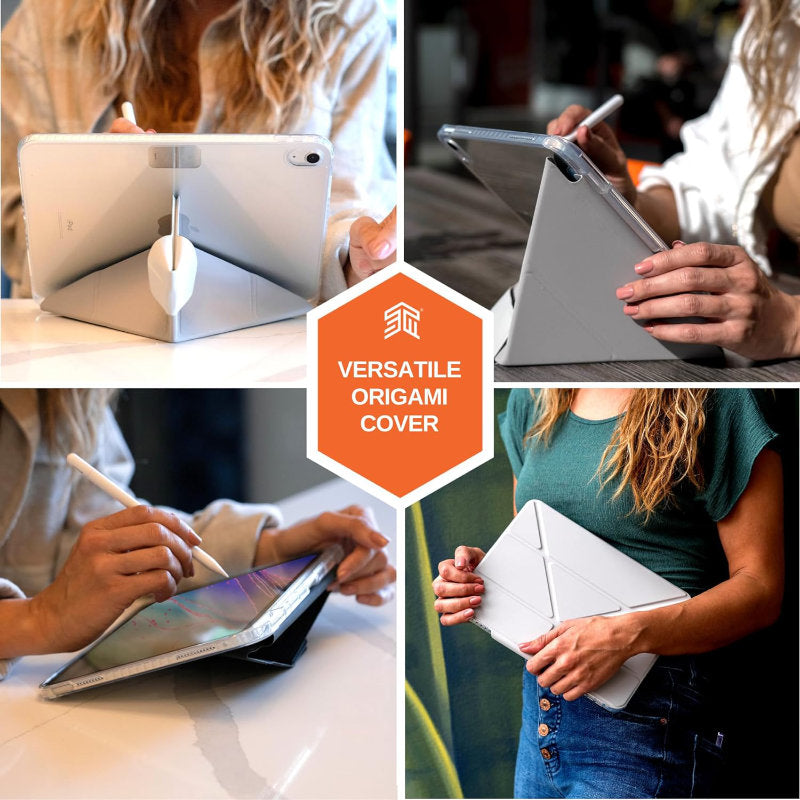 STM OPP – Dėklas skirtas iPad Air 13" M3 (2025) / M2 (2024) (pilka)