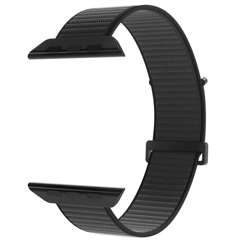 PURO nailoninė sportinė apyrankė - Apple Watch 44/45/46/49 mm (juoda)