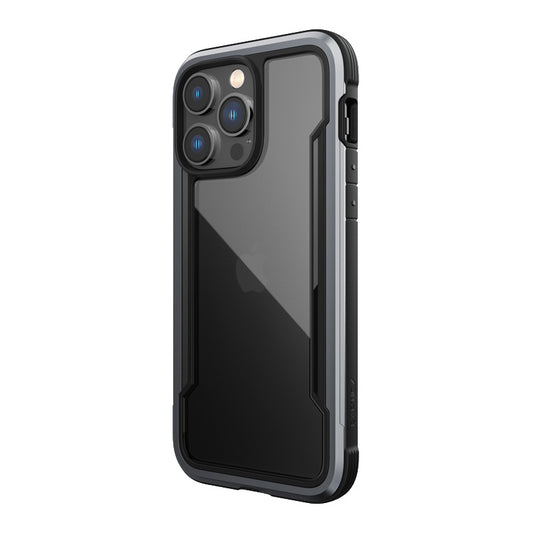 X-Doria Raptic Shield – aliuminio dėklas skirtas iPhone 14 Pro Max (atsparus kritimui iki 3 m) (juoda)