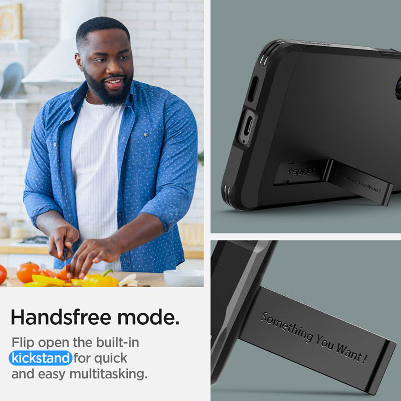 Spigen Tough Armor - Dėklas, skirtas Samsung Galaxy S24 (Juoda)