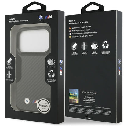 BMW M Kevlar Matinis MagSafe dėklas – iPhone 17 Pro (Juodas)