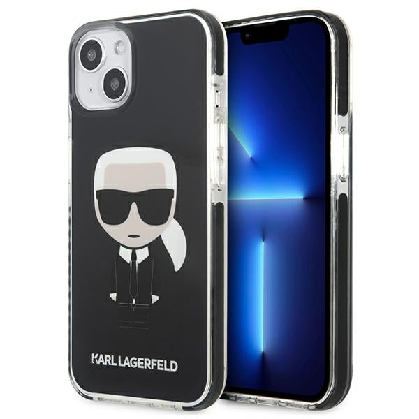 Karl Lagerfeld Fullbody Ikonik – „iPhone 13 mini“ dėklas (juodas)