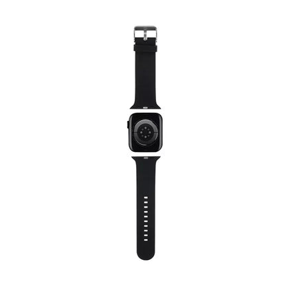 Karl Lagerfeld 3D guminis Karl galvos NFT - Apple Watch 42/44/45/49 mm dirželis (juodas)