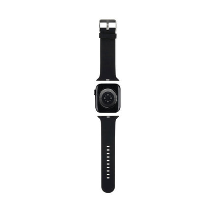 Karl Lagerfeld 3D guminis Karl galvos NFT - Apple Watch 42/44/45/49 mm dirželis (juodas)