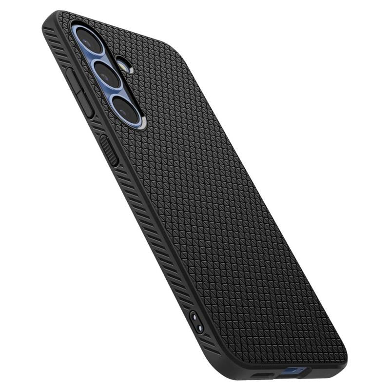 Spigen Liquid Air – dėklas Samsung Galaxy S25 (matinė juoda)