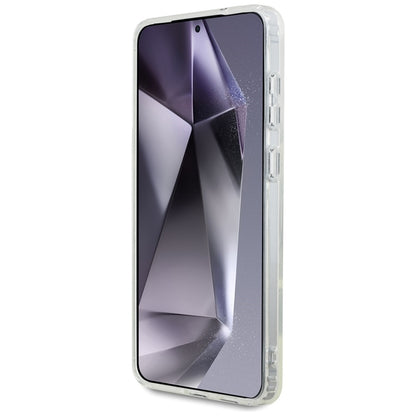 Karl Lagerfeld Dėklas Samsung Galaxy S25 Edge, su Choupette galvos ir logotipų atvaizdais, MagSafe, baltas