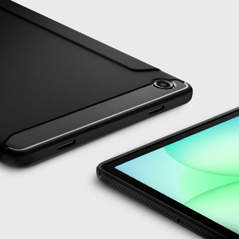 Spigen Rugged Armor - Dėklas, skirtas Samsung Galaxy Tab A11+ 11" X230 / X235 / X236 (Matinis juodas)