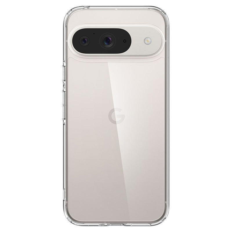 Spigen Ultra Hybrid – dėklas, skirtas Google Pixel 9 / 9 Pro (visiškai skaidrus)