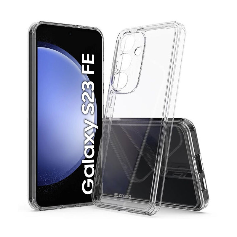 Crong Crystal Shield dėklas - Samsung Galaxy S23 FE dėklas (Skaidrus)