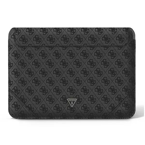 Guess 4G Uptown Triangle Logo Sleeve - Nešiojamojo kompiuterio dėklas 13" / 14" (juodas)