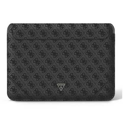 Guess 4G Uptown Triangle Logo Sleeve - Nešiojamojo kompiuterio dėklas 13" / 14" (juodas)