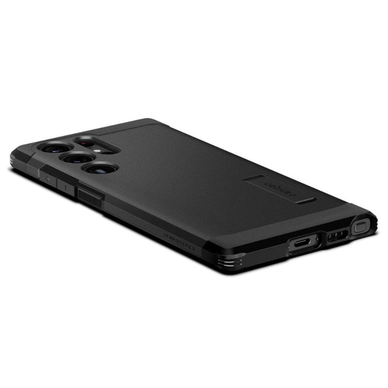 Spigen Tough Armor – dėklas, skirtas „Samsung Galaxy S23 Ultra“ (juodas)
