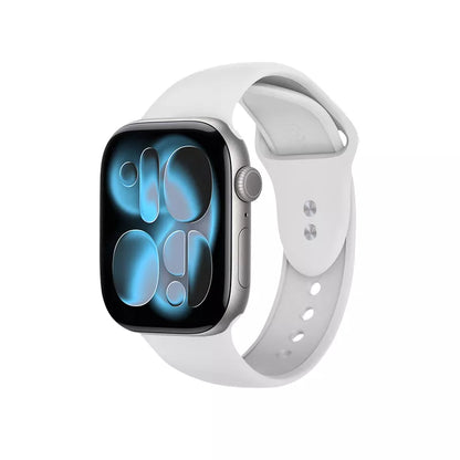 Crong Liquid – Dirželis Apple Watch 44/45/46/49 mm (baltas)