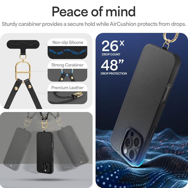 Spigen Cyrill Kajuk Classic Charm Mag MagSafe – dėklas, skirtas „iPhone 16 Pro Max“ (juodas)