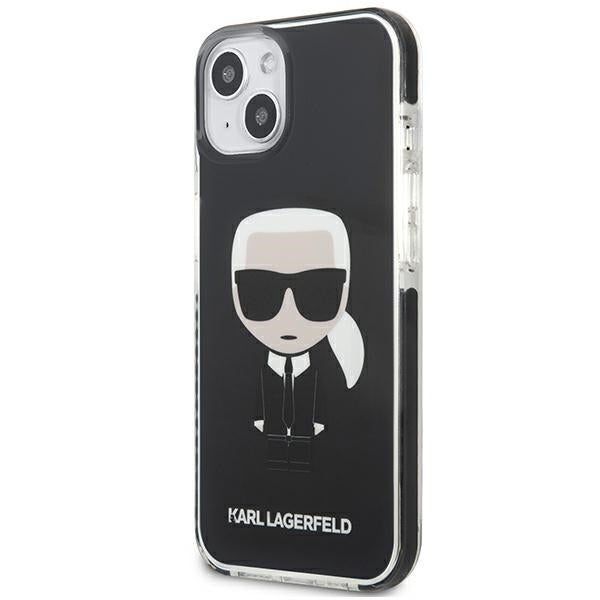 Karl Lagerfeld Fullbody Ikonik – „iPhone 13 mini“ dėklas (juodas)