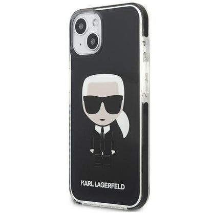 Karl Lagerfeld Fullbody Ikonik – „iPhone 13 mini“ dėklas (juodas)
