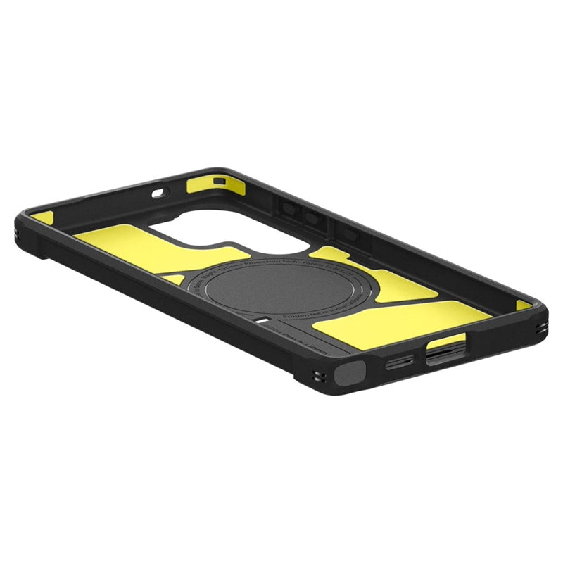 Spigen Tough Armor MagSafe – dėklas, skirtas „Samsung Galaxy S25 Ultra“ (juodas)