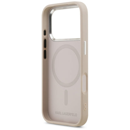 Karl Lagerfeld Karl & Choupette Smeigtukai MagSafe dėklas iPhone 17 Pro (rožinis)