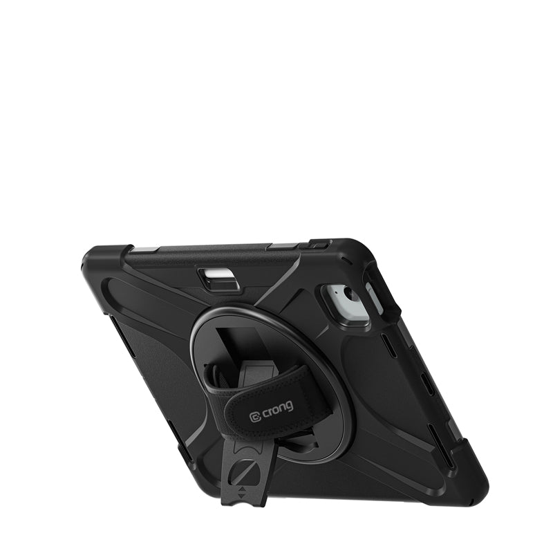 Crong Defender Plus - Tvirtas dėklas iPad Air 11" M3 (2025) / M2 (2024) (juodas)