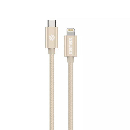 Kanex Premium DuraBraid USB-C į Lightning kabelis (auksinis)