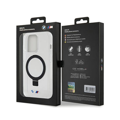 BMW žiedo stovas M kolekcija MagSafe – dėklas, skirtas iPhone 15 Pro (skaidrus)