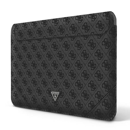 Guess 4G Uptown Triangle Logo Sleeve - Nešiojamojo kompiuterio dėklas 13" / 14" (juodas)