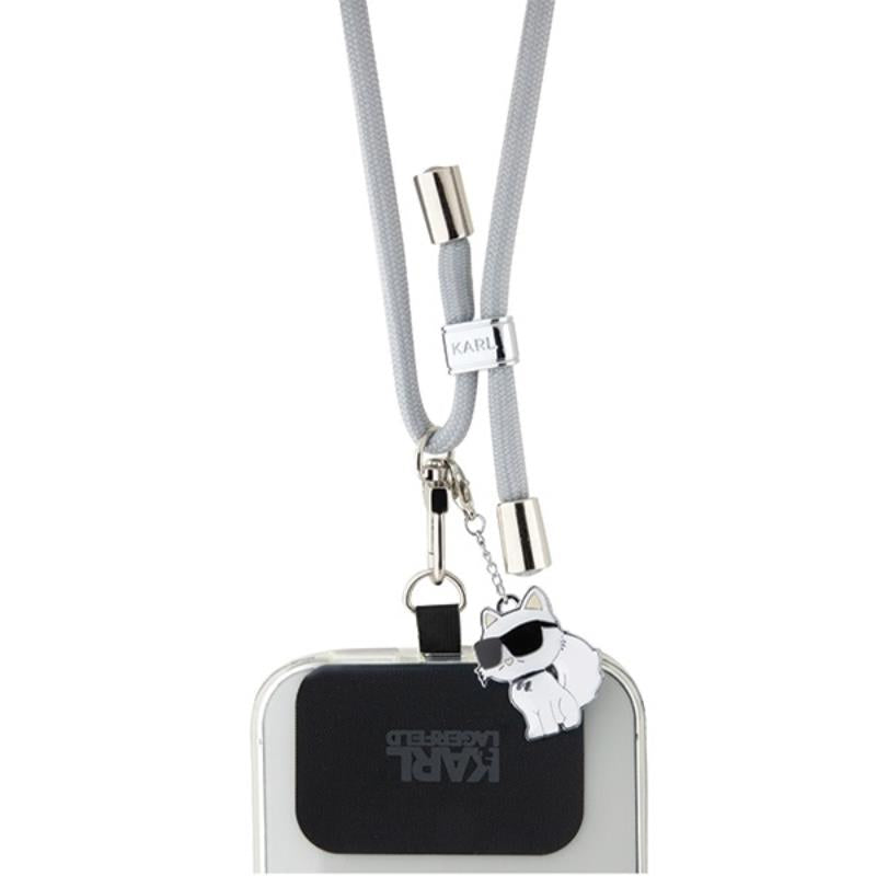 Karl Lagerfeld CBDY Cord - Universalus telefono dirželis (pilkas)