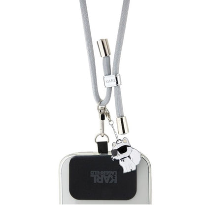 Karl Lagerfeld CBDY Cord - Universalus telefono dirželis (pilkas)