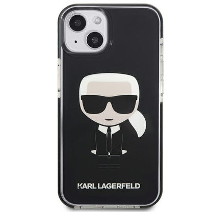 Karl Lagerfeld Fullbody Ikonik – „iPhone 13 mini“ dėklas (juodas)