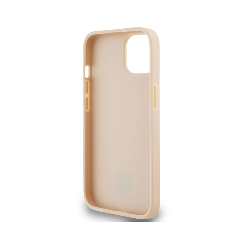 DKNY odinis dėklas "Mono Stripe & Metal Logo", skirtas "iPhone 14 / 15 / 13" (rožinis)